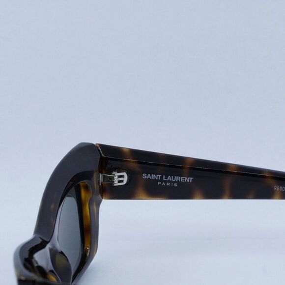 Saint Laurent SL702 002 Sunglasses - Dark Havana Frame, Grey Lenses - Picture 7 of 12